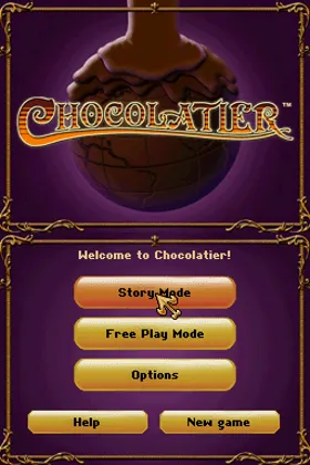 Chocolatier (USA) (En,Fr) screen shot title